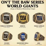 Early New York Giants World Series Rings