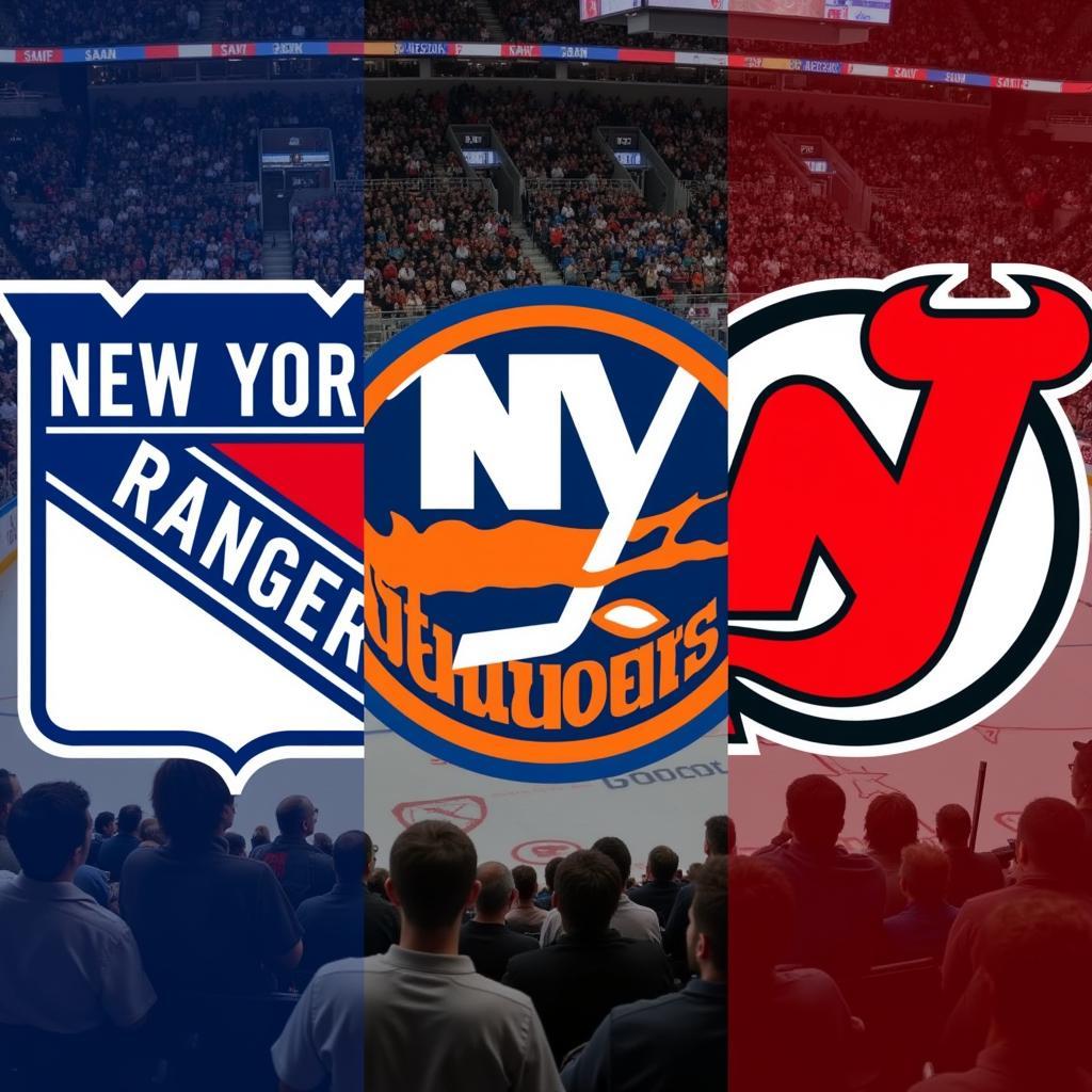 New York Rangers, Islanders, and Devils Hockey Rivalry