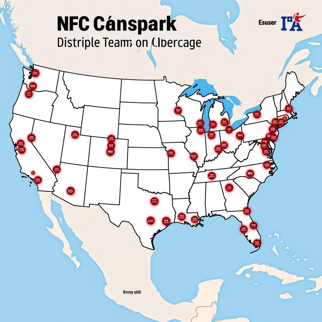 NFC NFL Teams Geographic Location