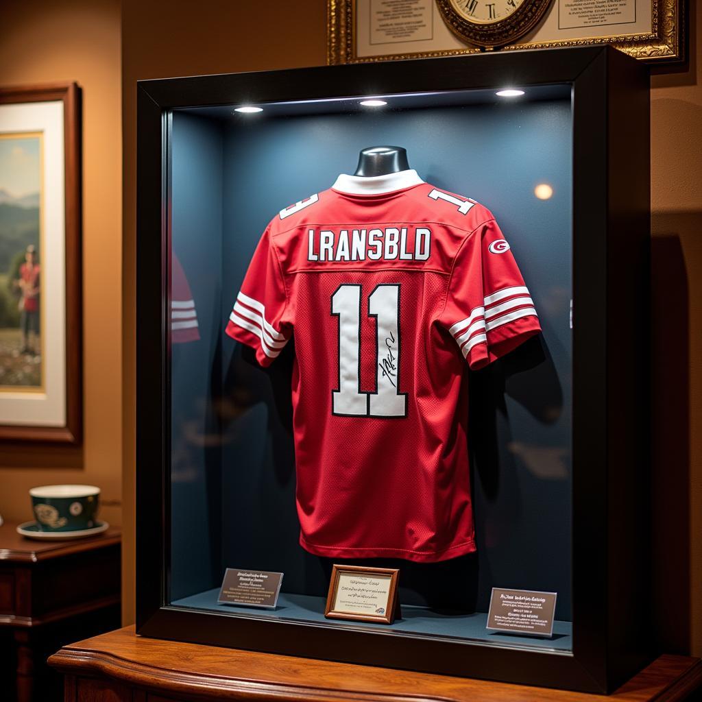 Displaying an Autographed NFL Jersey