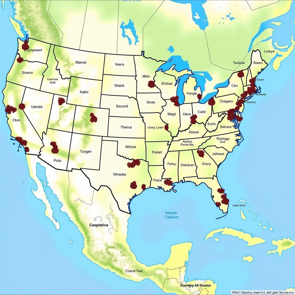 Interactive NFL Stadium Locations Map