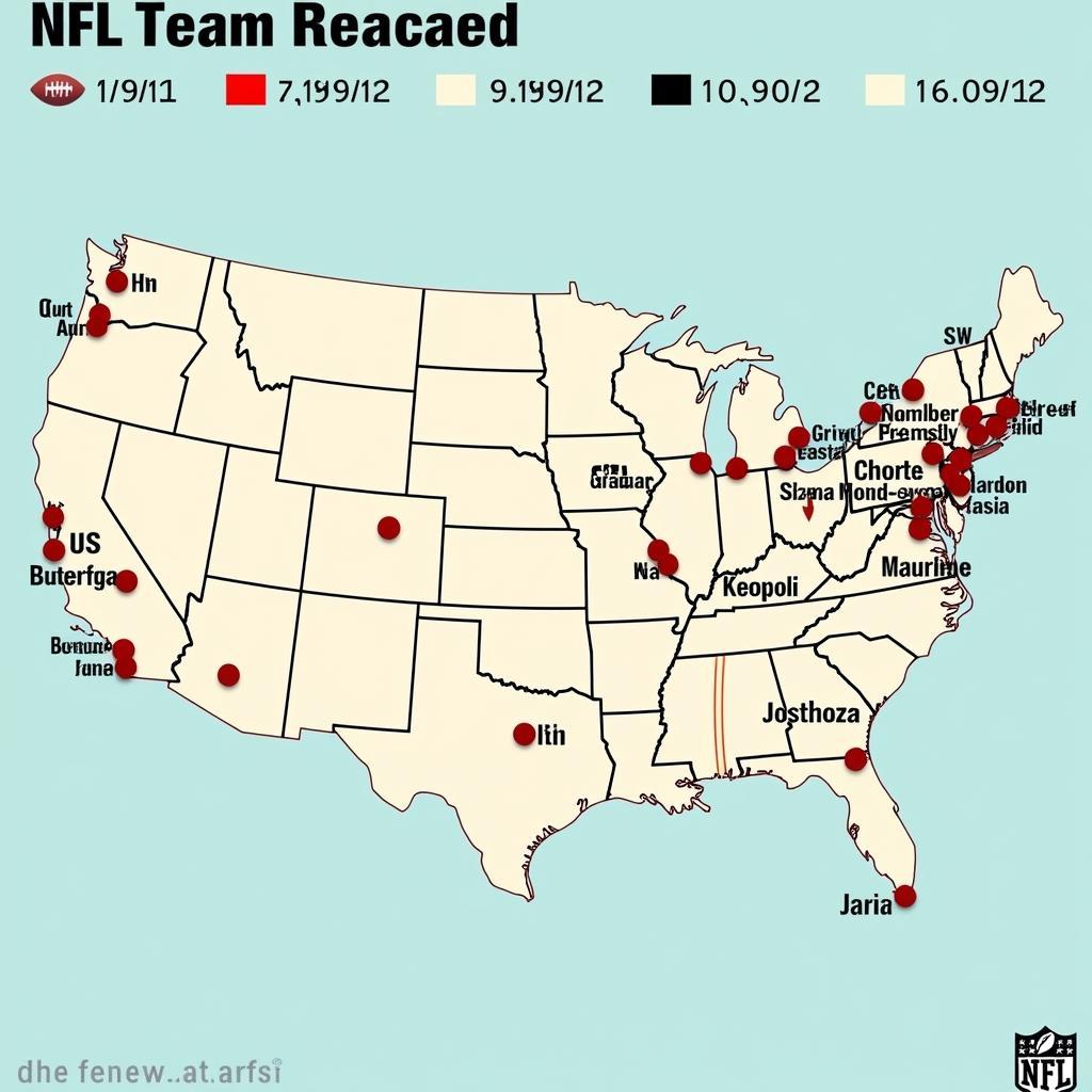 NFL Teams Map: Historical Changes