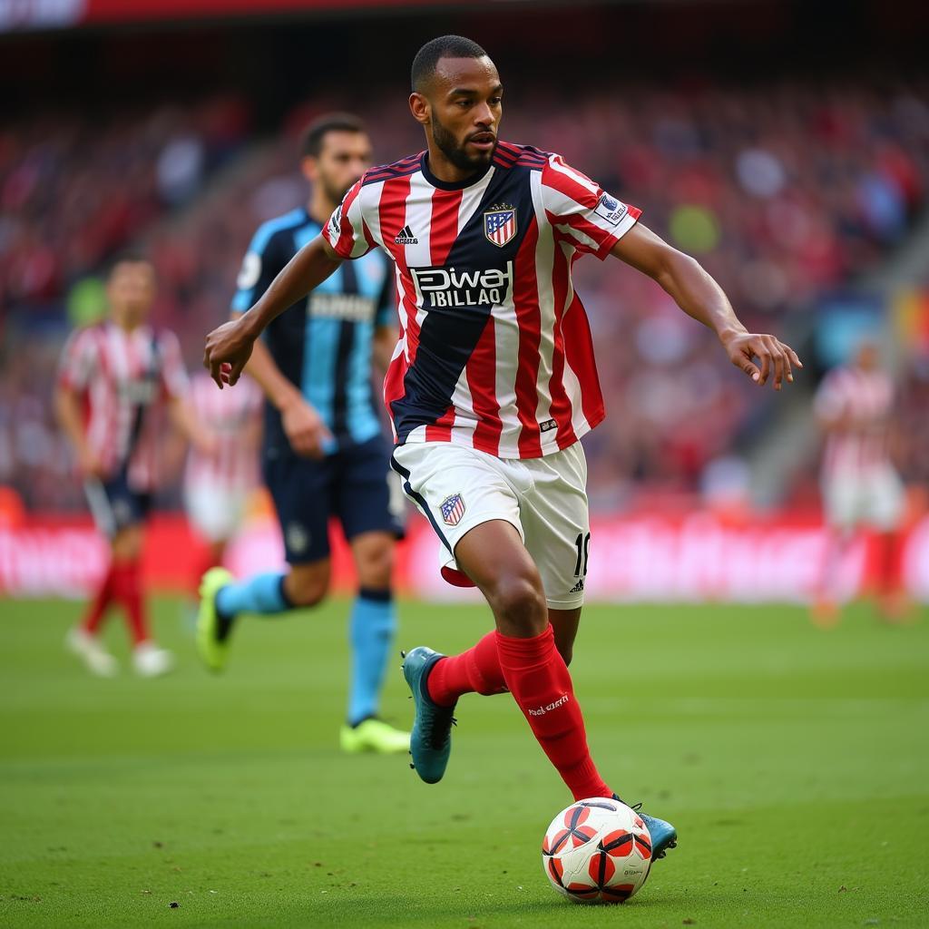 Nico Williams Action Shot Athletic Bilbao