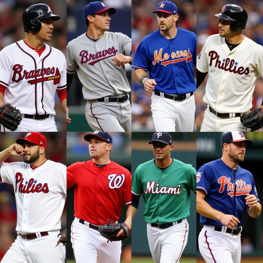 NL East Contending Teams - Braves, Mets, Phillies, Marlins, Nationals