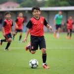 Noah Angeles in his youth team jersey