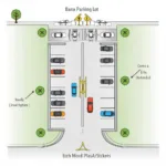 Optimizing Parking Lot Layout for Smooth Traffic Flow