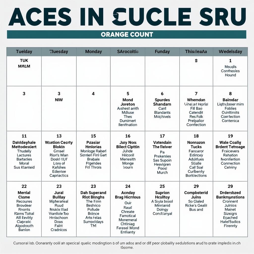 Orange County 5k Race Calendar