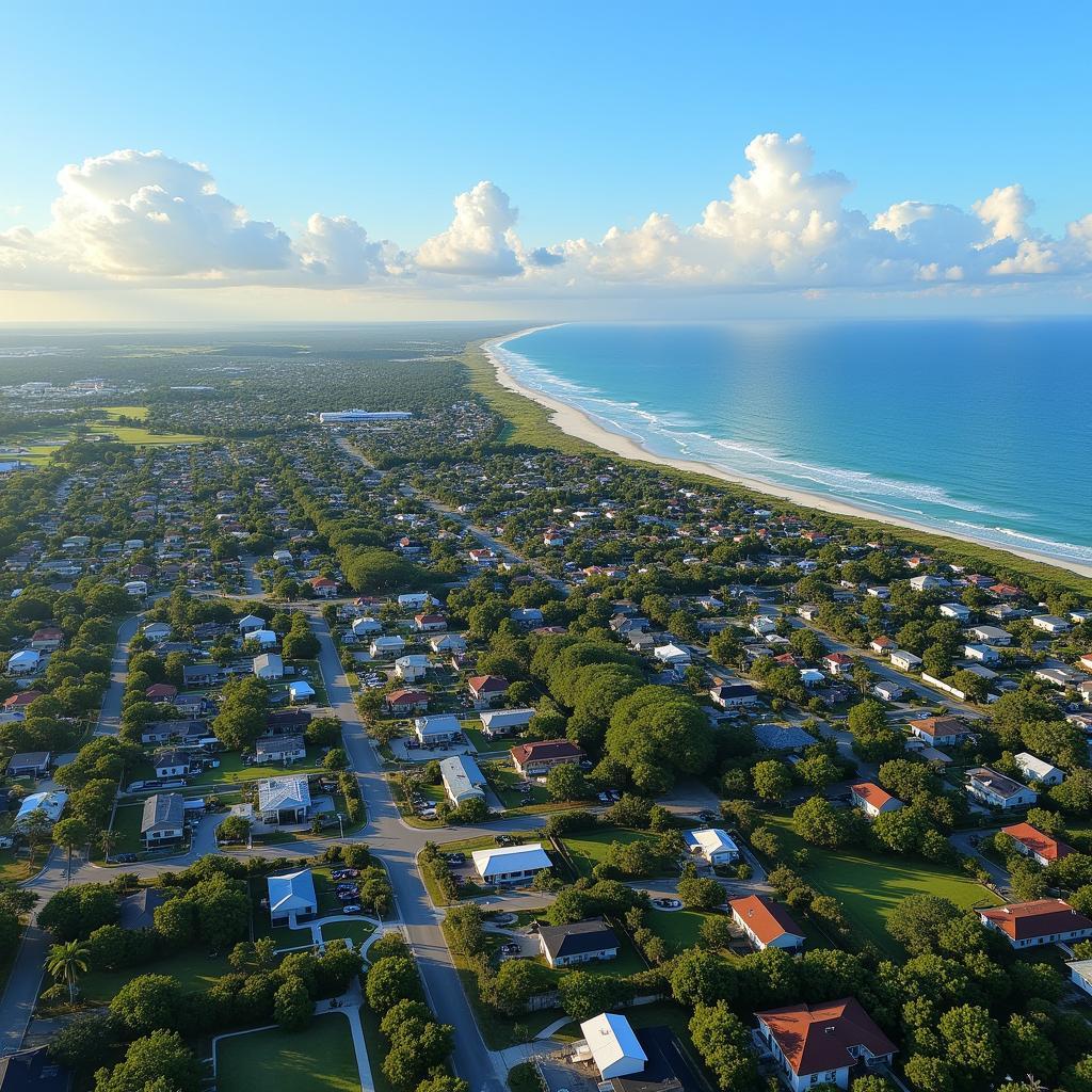 Palm Bay, Florida Aerial View