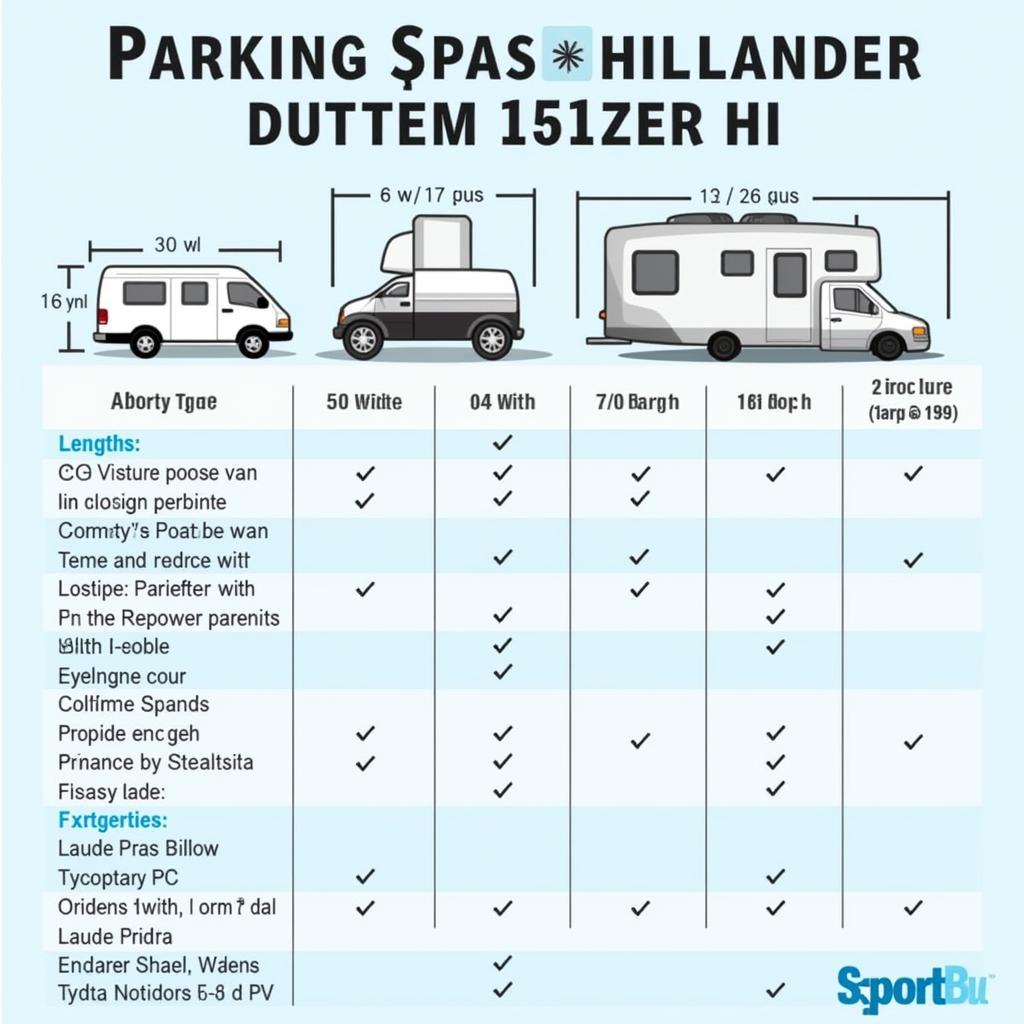 Parking Space Dimensions for Vans and RVs