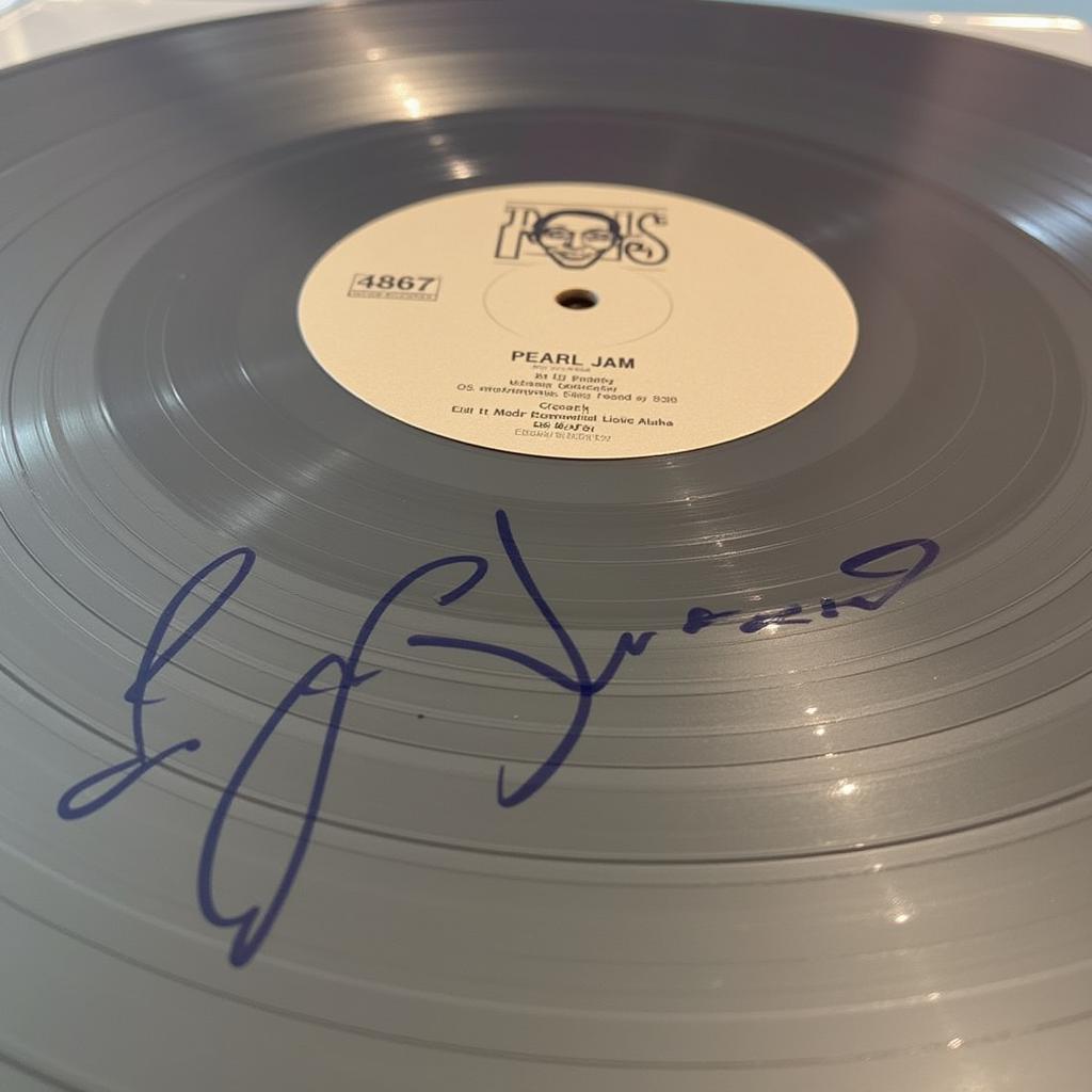 Pearl Jam Signed Vinyl Record