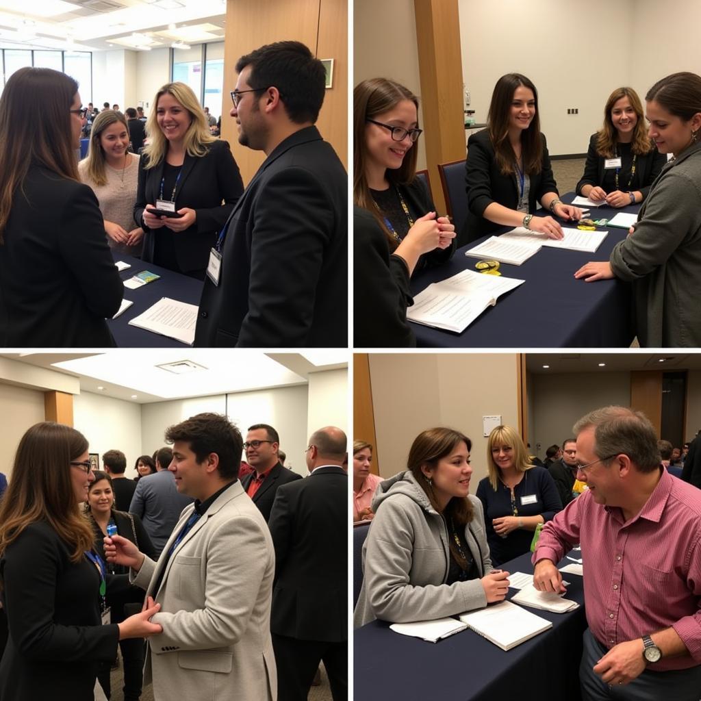 Attendees Networking at the Peralta Equity Conference