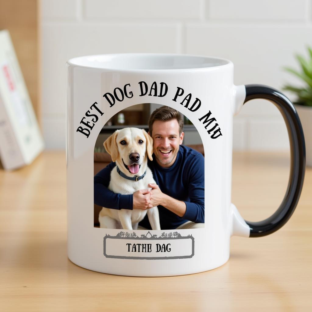 Personalized Fathers Day Mug from Dog