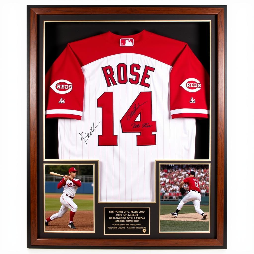 Pete Rose Autographed Jersey - Cincinnati Reds