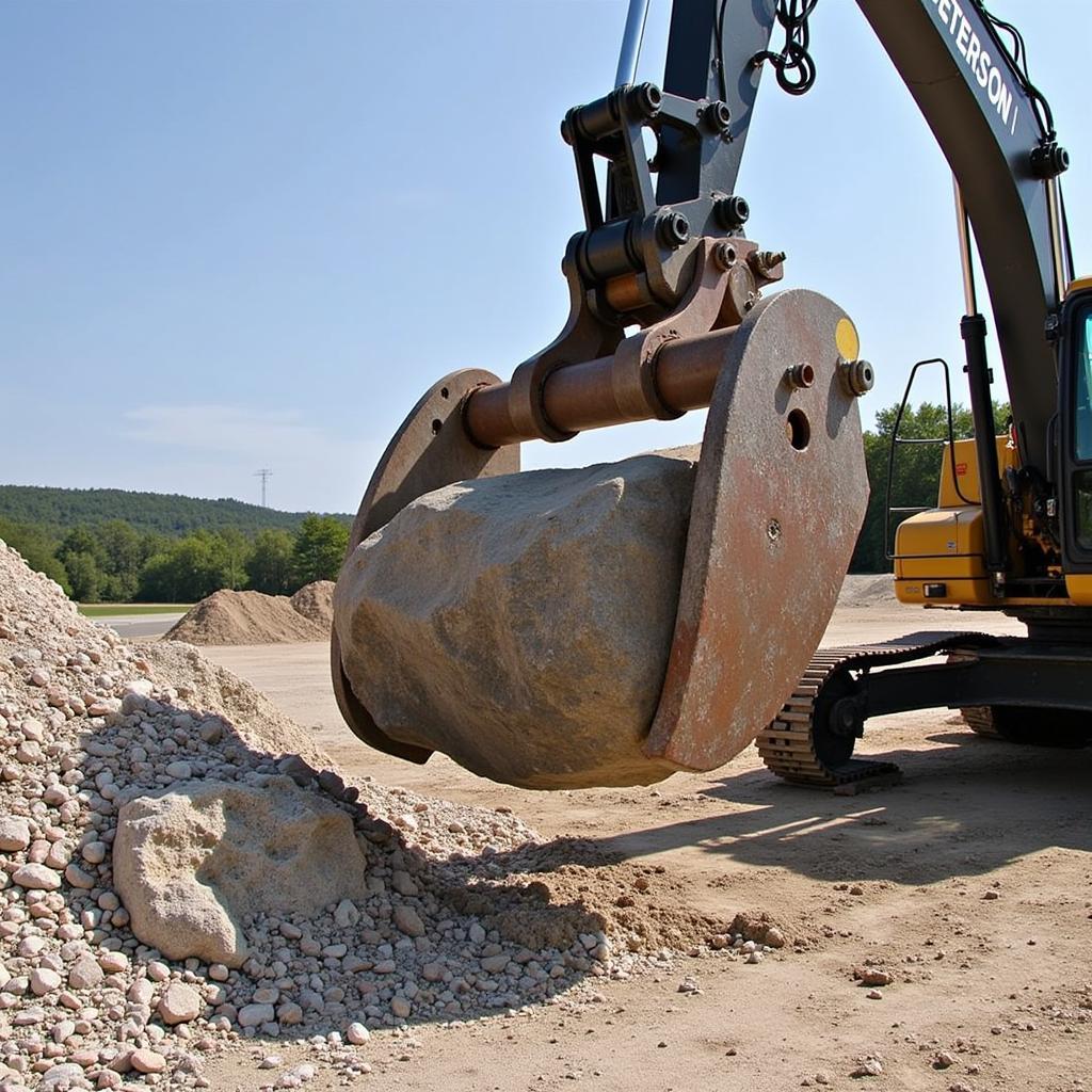 Peterson Rock Grapple on Construction Site