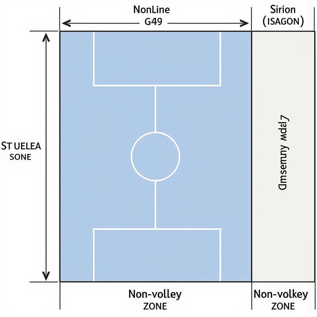 Pickleball Court Dimensions and Non-Volley Zone