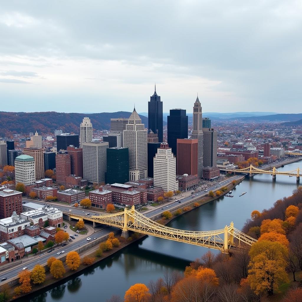 Pittsburgh Cityscape Color Palette