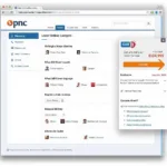 PNC Bank Online Banking Interface