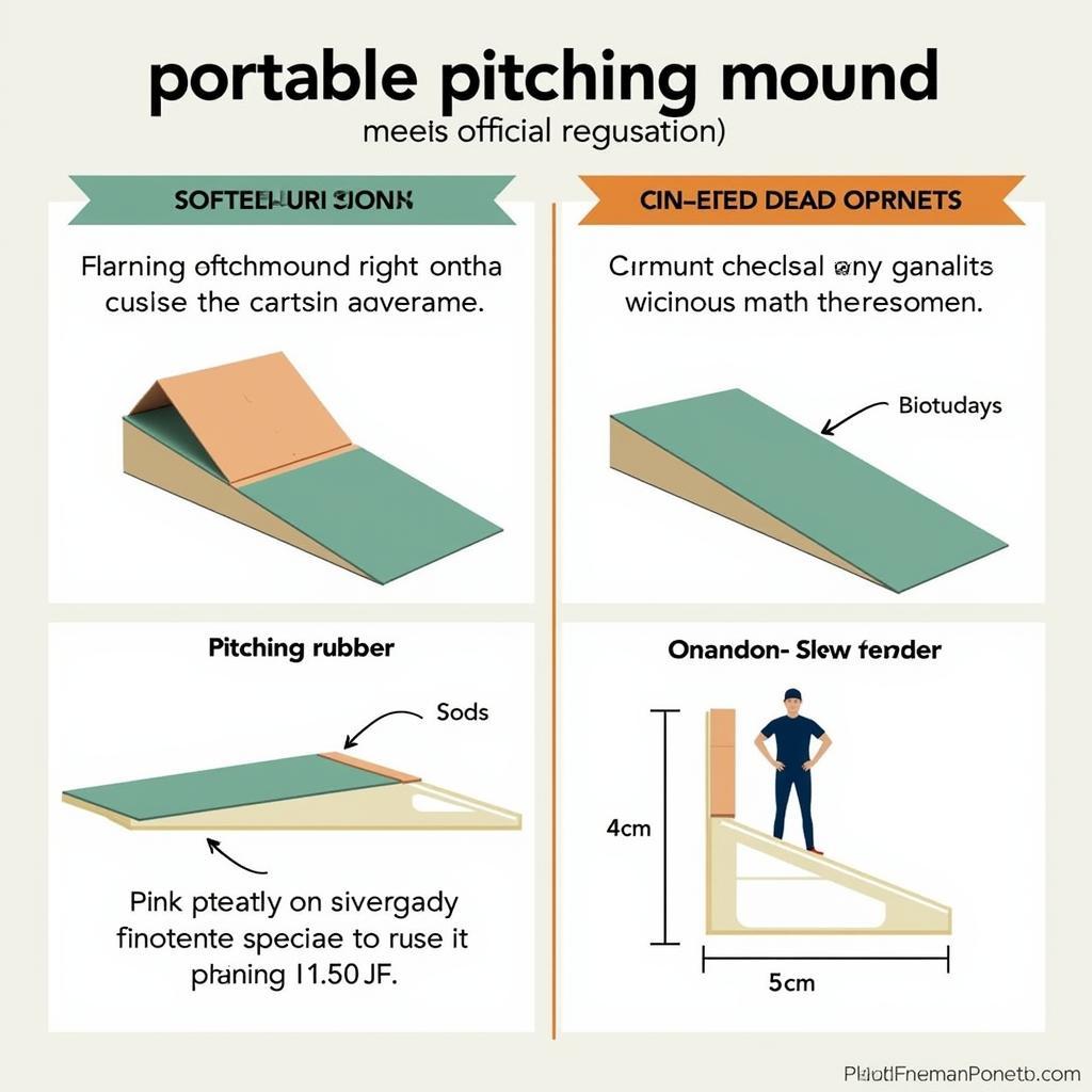 Regulation Compliant Portable Pitching Mound Dimensions