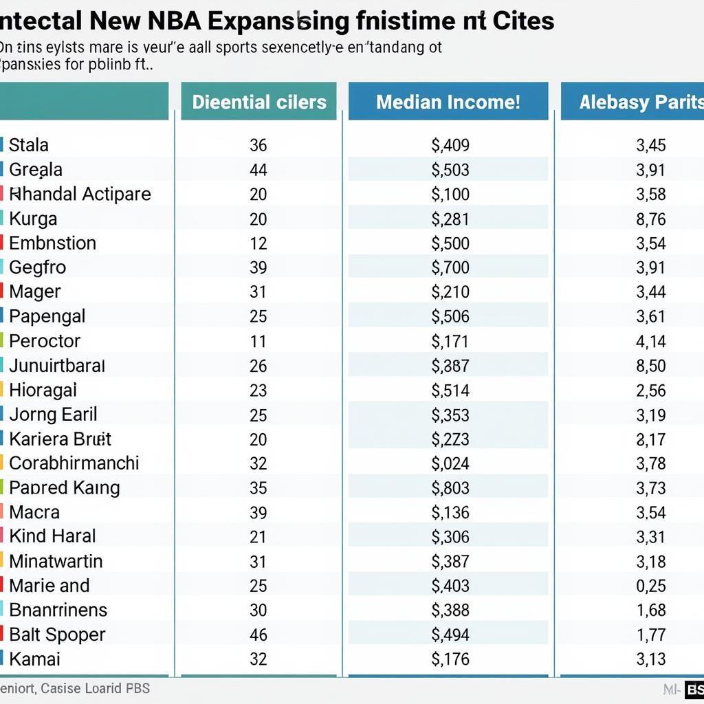 Potential NBA Expansion Cities