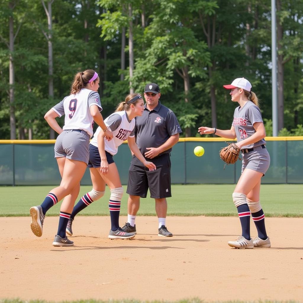 Princeton Softball Camp Game Situation