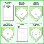 Printable Baseball Field Template Variations