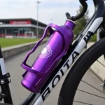 Purple Aluminum Water Bottle Cage for Beşiktaş Fans