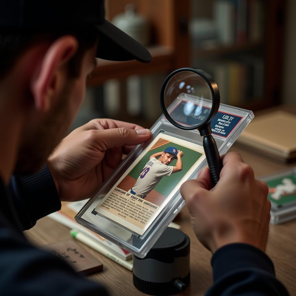 Grading a Rare Baseball Card