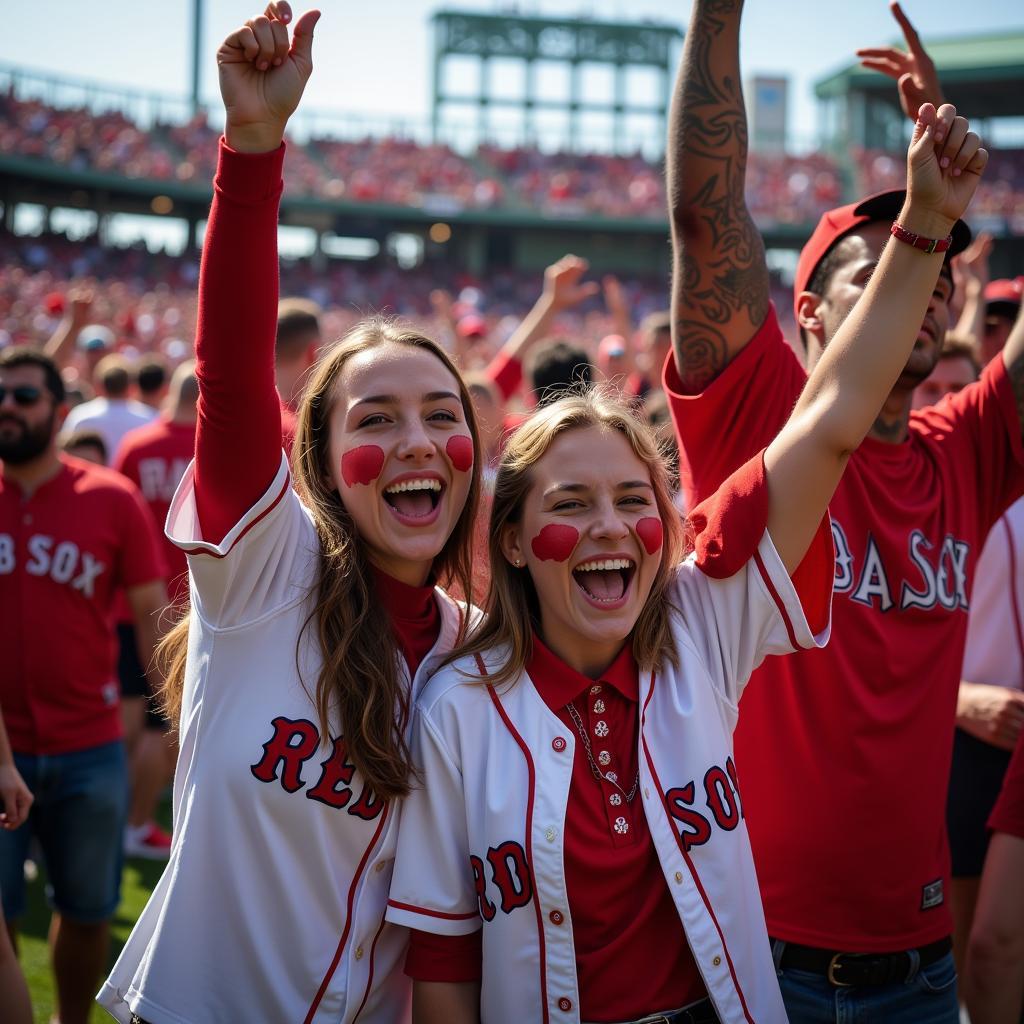 Red Sox Fans: Celebrating a Victory