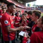 Riley Silver Interacting with Besiktas Fans