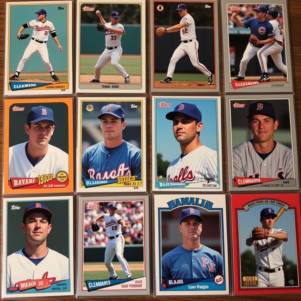 Roger Clemens Baseball Card Collection