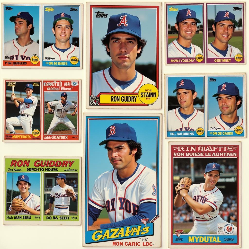 Various Ron Guidry Baseball Cards