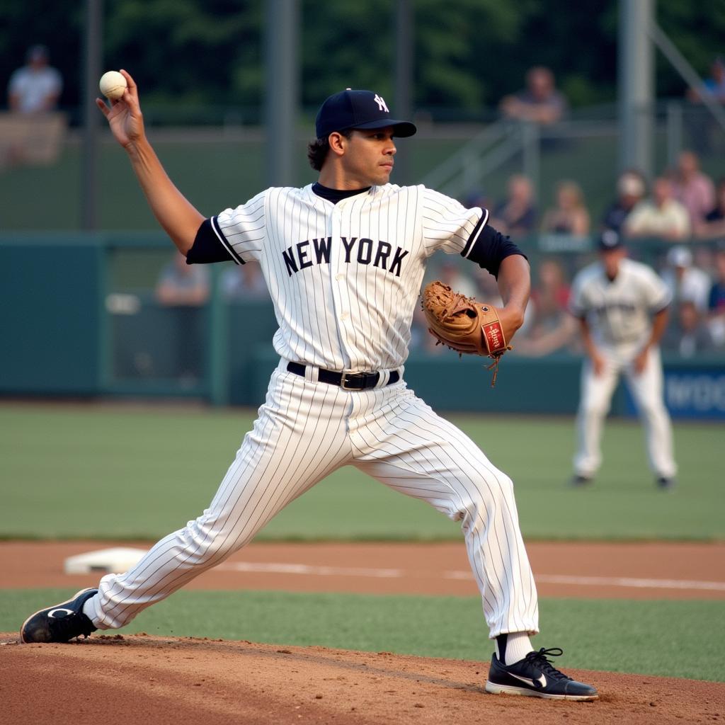 Ron Guidry Pitching for the Yankees