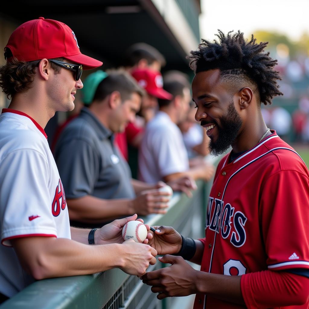 Ronald Acuna Jr. Signing Autographs