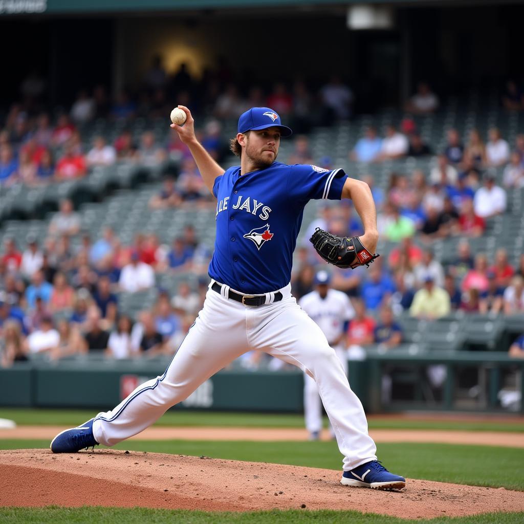 Roy Halladay Pitching for the Blue Jays