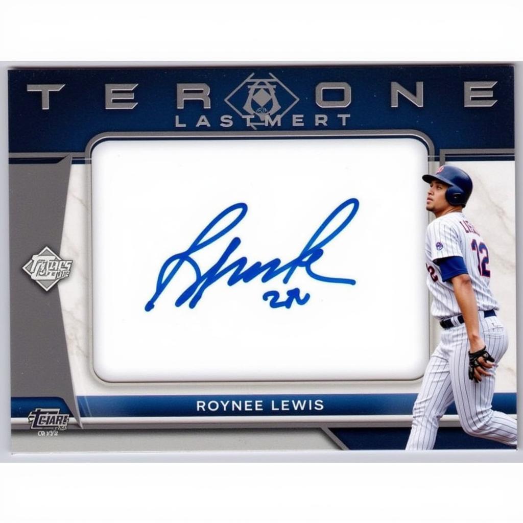 Royce Lewis Autographed Baseball Card