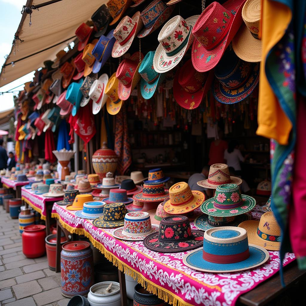 Salvadoran Hat Market Display