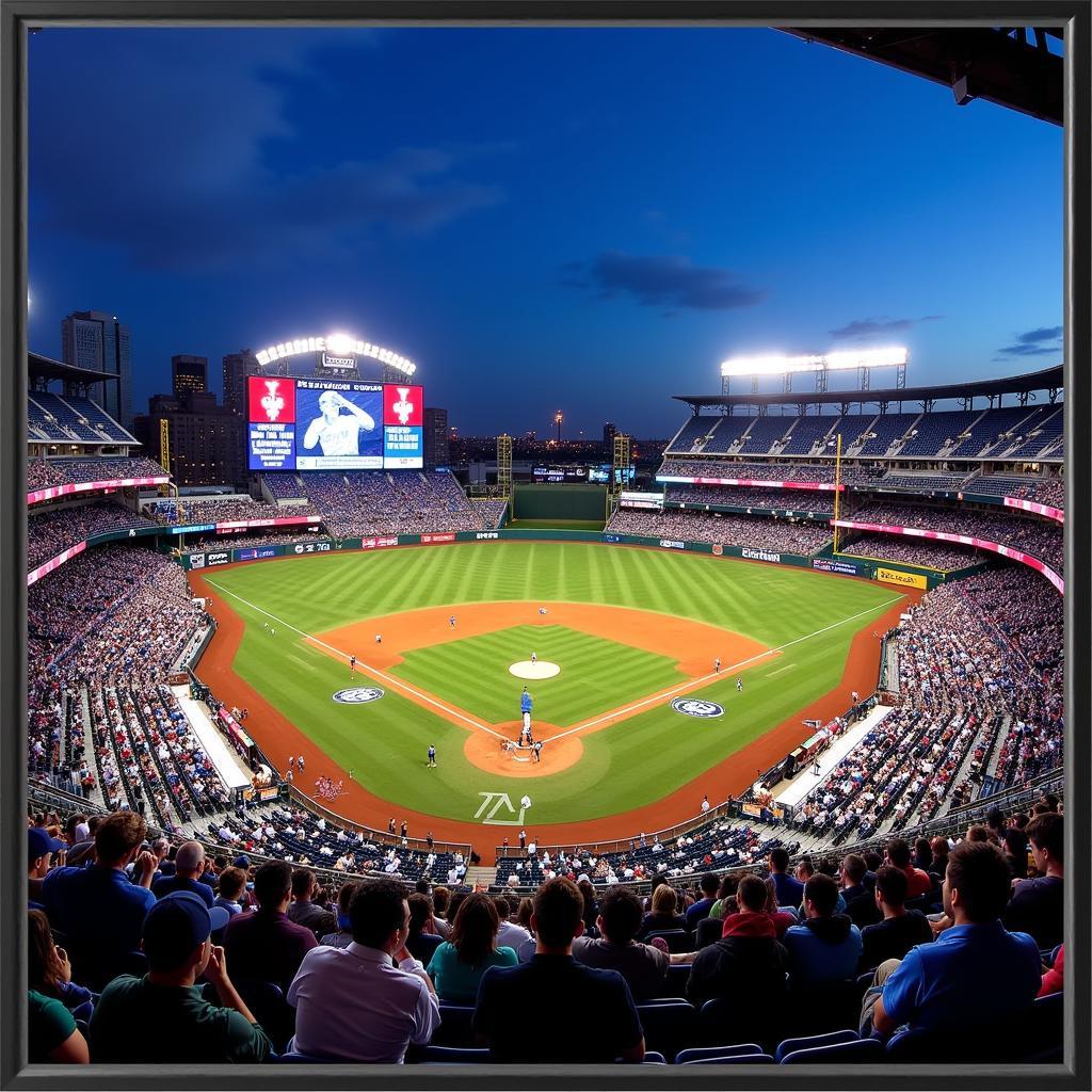 Panoramic View of Petco Park Poster