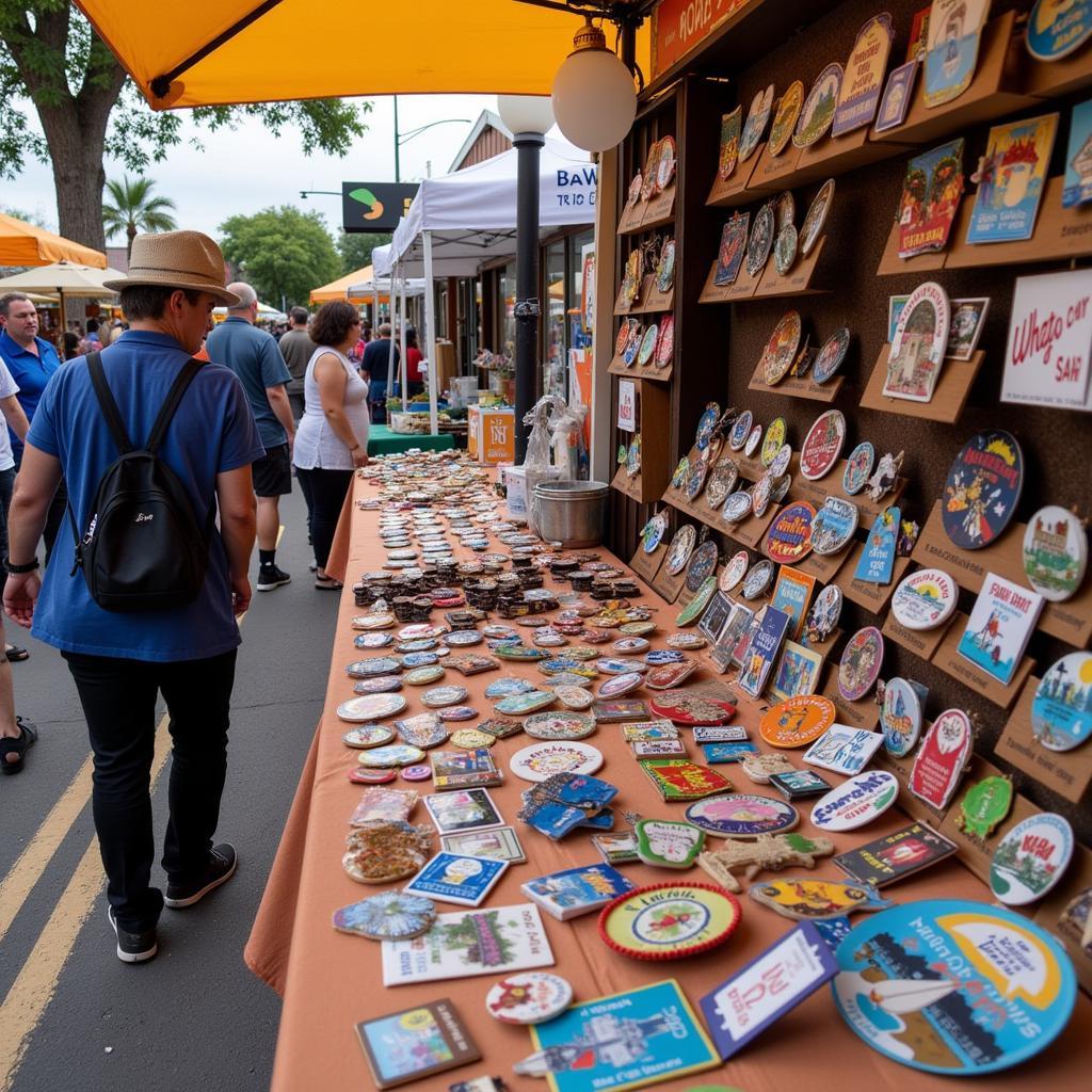 San Diego Pin Vendors at Local Market