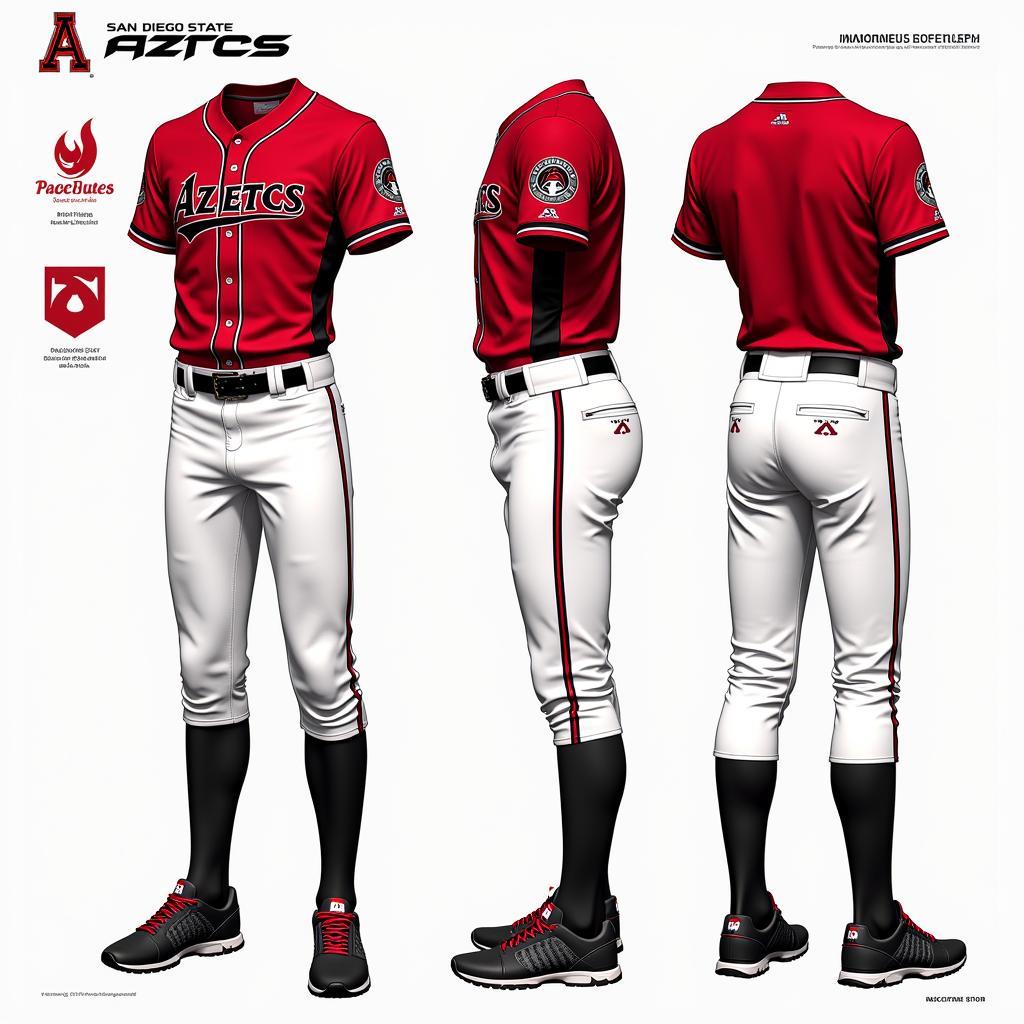 Future San Diego State Aztecs Baseball Uniform Concepts