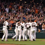 San Francisco Giants celebrating a World Series Championship