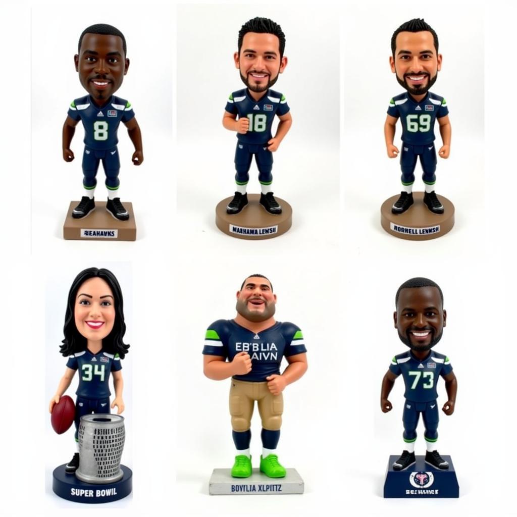 Seattle Seahawks Bobblehead Types