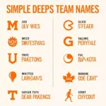 Short and Catchy Orange Team Names Ideas