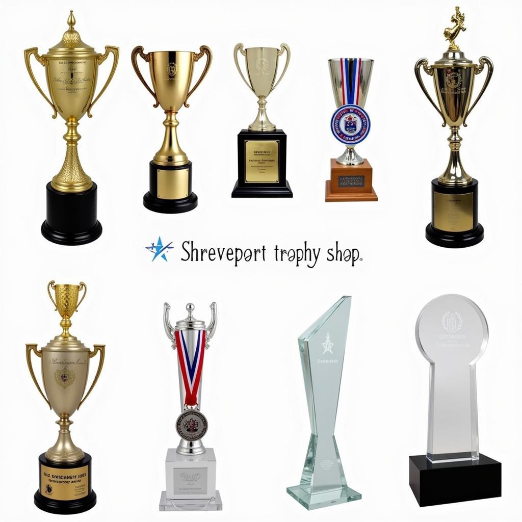 Examples of Different Trophy Styles in Shreveport