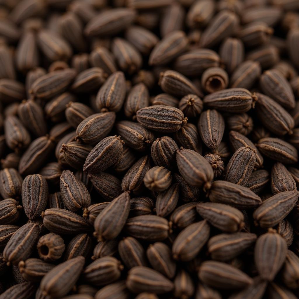 Close-up view of Sicilian oregano seeds