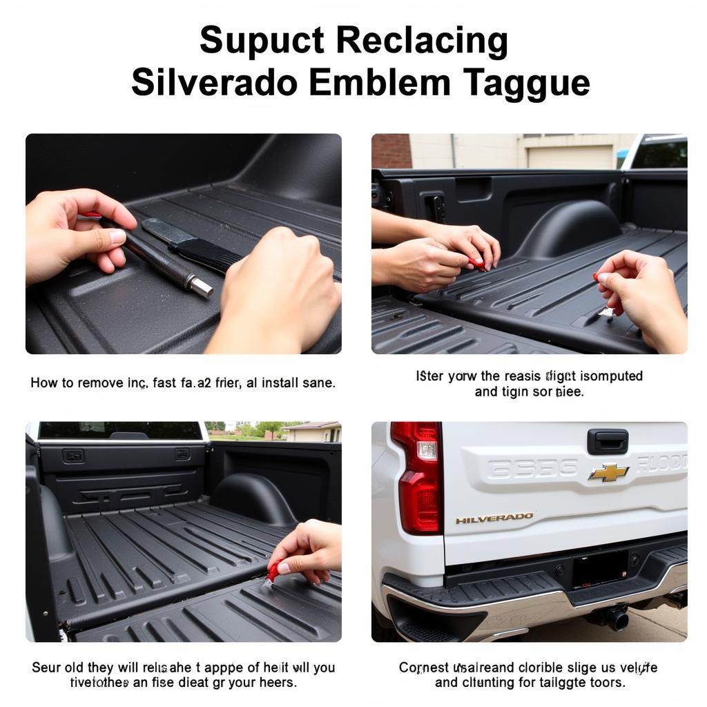 Replacing a Silverado Emblem Tailgate