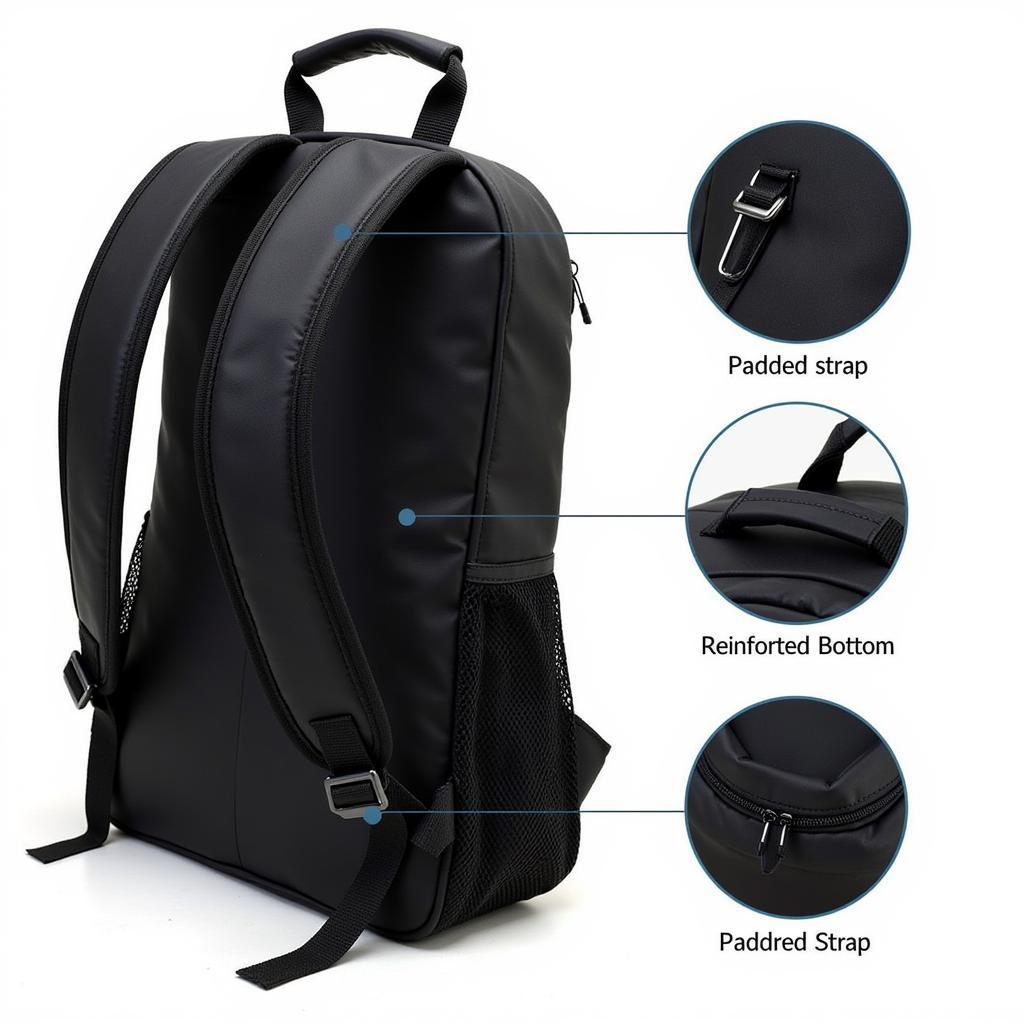 Single Bowling Ball Backpack with Padded Straps