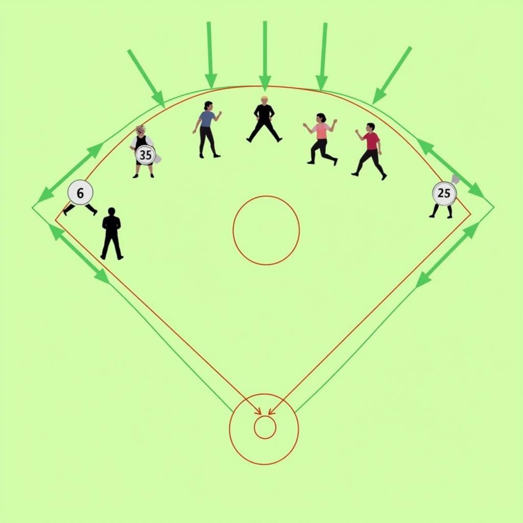 Softball Field Template with Drills