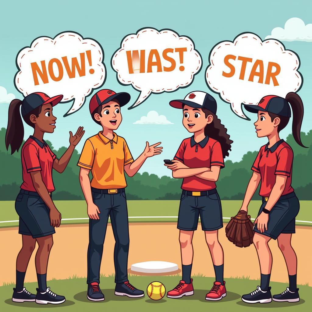 Softball Team Choosing a Name