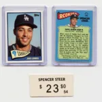 Spencer Steer Topps Series 1 Rookie Card