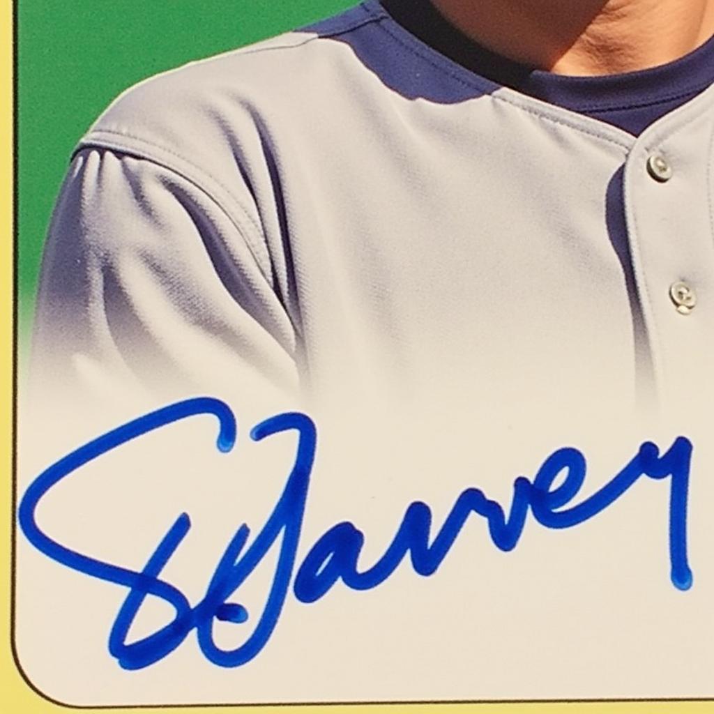 Steve Garvey Autographed Baseball Card:  A Collector's Gem